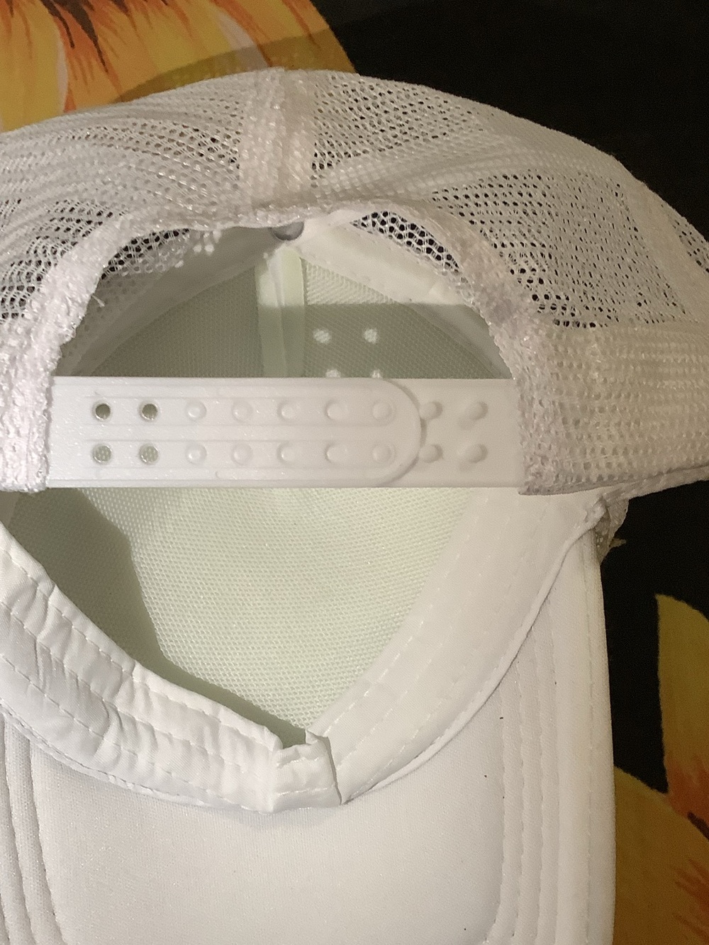 Kids White Trucker Hat - Picture 2 of 3